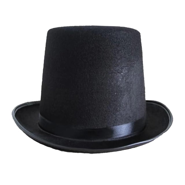 Accesorio Para Disfraz De Mago Victoriano Con Sombrero De Copa Para Adultos, Talla única Sunnimix Sombrero de copa de mago