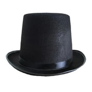Felt Black Top Hat Magician Showman Ringleader Hat, 61cm Head Girth, 16cm