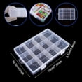 thumbnail image 2 of y Bead Organizer Box, 1 Pack 12 Grids Plastic Storage Box with 18 Removable Grids Compartments, Small Plastic Jewelry Organizer Box for Beads Jewelry Earring Cosmetics Craft Tackle, 2 of 5