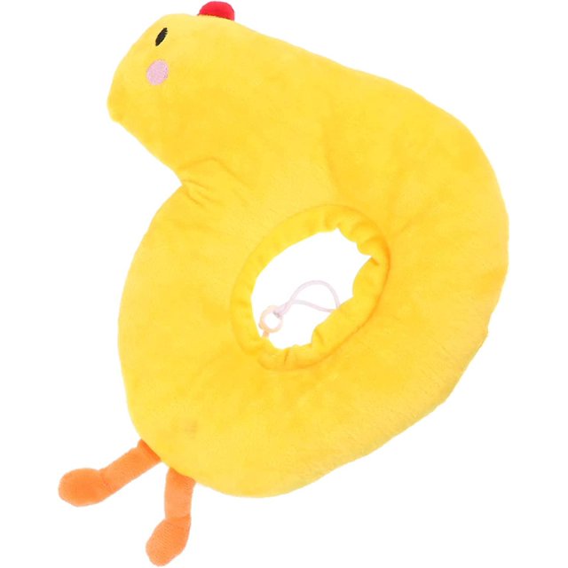 Lindo Tamaño E- Pollo Collar Acolchado Anti-mordida Después De Elizabeth S Mascota Anti-Lamer Gatitos Suaves En Forma De Curación Gatos Isabelinos Cono Anti-lamer Cuello De Felpa C