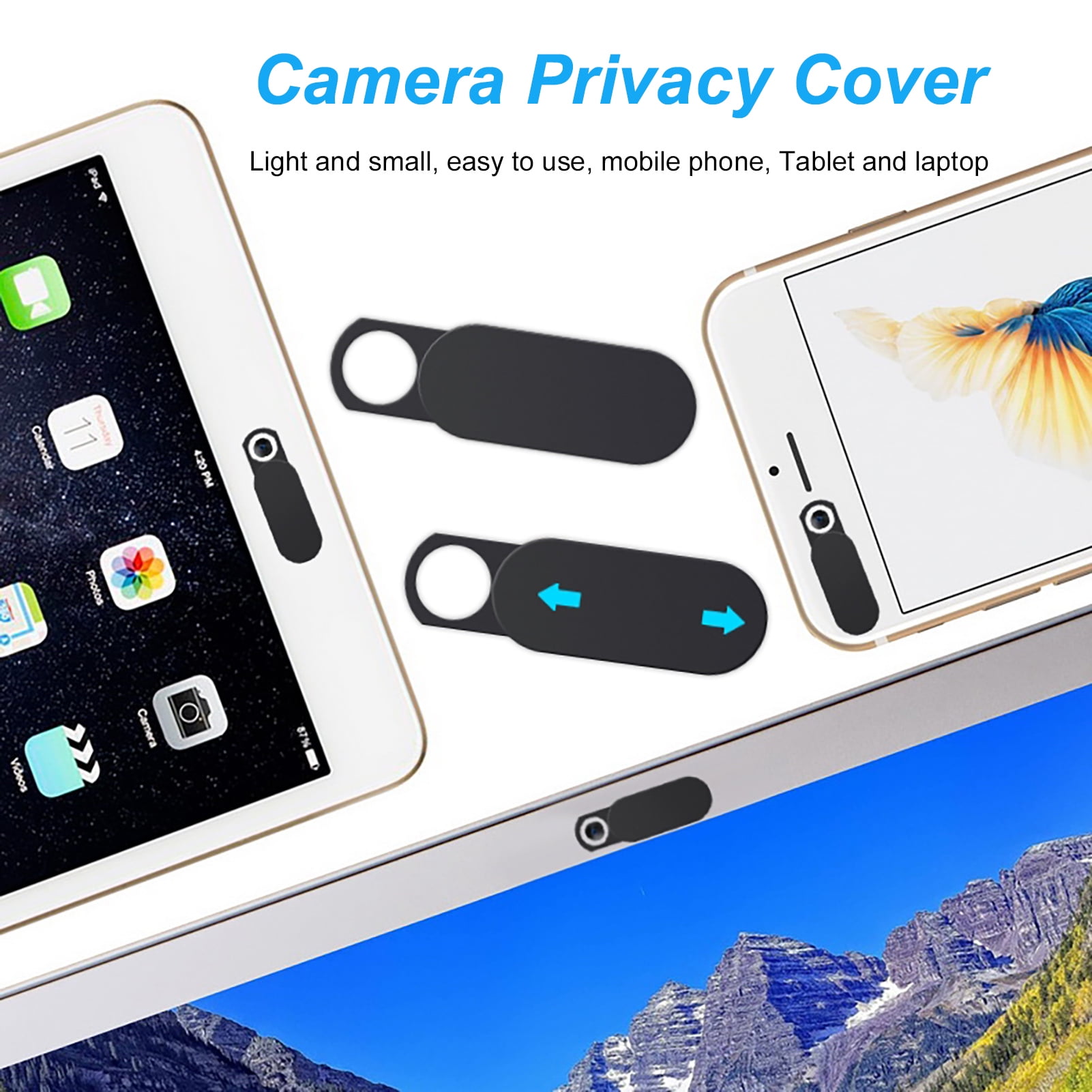Fashion Webcam Camera Protector Cover Shield Kit For PC Laptop Tablet Smartphone 