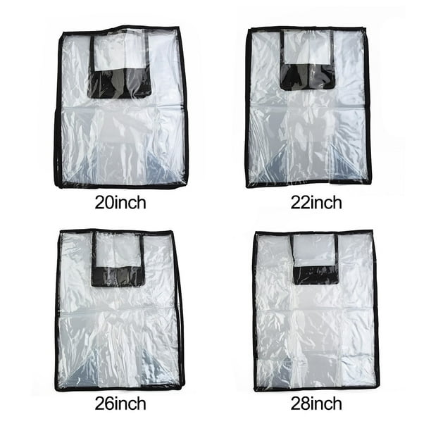 Housse De Valise Transparente 30 Pouces - Protection Bagage PVC Anti-Rayure - Étiquette Incluse