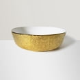 thumbnail image 1 of Gold Pattern Vessel Sink | Countertop Golden White Washbasin | Artemis Imperial Collection, 1 of 2
