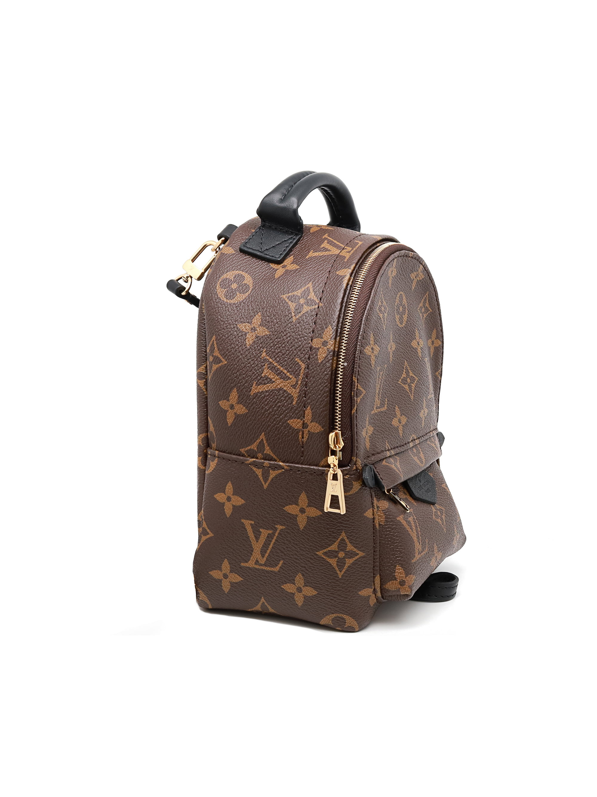 Palm springs cloth backpack Louis Vuitton Brown in Cloth - 32762405