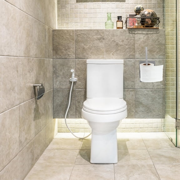 ifundom Stainless Steel Floor Toilet Paper Holder Stand for Bathroom Roll Tissue Dispenser, and Easy to Use, 1 Set