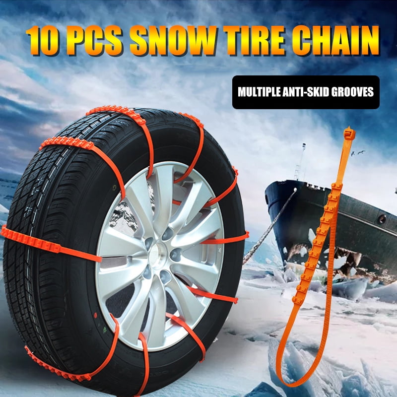 Details about   Snow Mud Tire Chain for Car Truck SUV Anti-Skid Emergency Winter Driving