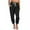 Black, variant on AKAFMK Women's Solid Activewear Jogger Track Cuff Sweatpants Blue