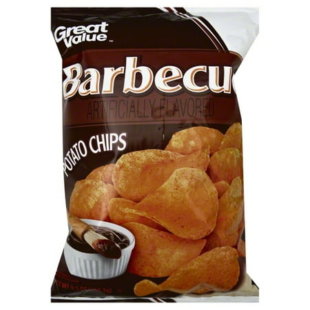 Great Value Barbecue Flavored Potato Chips, 11.5oz Bag
