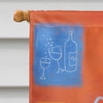 thumbnail image 3 of Wine Toast Cheers by Sarah Latham House Flag, 3 of 4