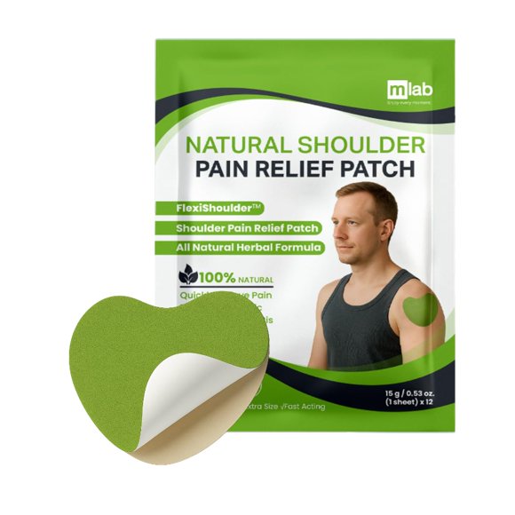Parche de alivio para hombro MLAB FlexiShoulder Herbal, 12 unidades