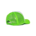 thumbnail image 3 of Structured Neon Trucker Mesh Hat- White/ Neon Green, 3 of 3