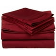 thumbnail image 1 of Egyptian Cotton 650 Thread Count Solid Sheet Set  California King-Burgundy, 1 of 5