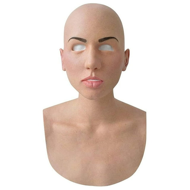 Peluca de abuelo de Halloween, máscara de anciano, cubierta para la cabeza, máscara de horror de cabeza de anciano calvo
