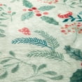 thumbnail image 5 of Holiday Time 50"x60" Blue Holly Plush Throw, All Ages, 5 of 5