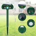 thumbnail image 4 of 4 Pack Solar Ultrasonic Animal Repellent Outdoor,Waterproof Pro Animal Repeller Deterrent Devices with Motion Detector for Garden Yard Farm, 4 of 9