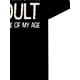 thumbnail image 5 of Camiseta de cuello redondo con estampado 3D de Alai Selection para hombre, 1 pieza. Divertida camiseta de verano informal para todas las estaciones con gráfico "A menudo me confunden con un adulto". L, 5 of 6