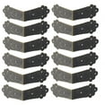 thumbnail image 7 of Home Box Corner Protector Vintage Bronze Tone Guard Edge Cover Book Table Desk Jewelry Box Corner Decor 12pcs, 7 of 7