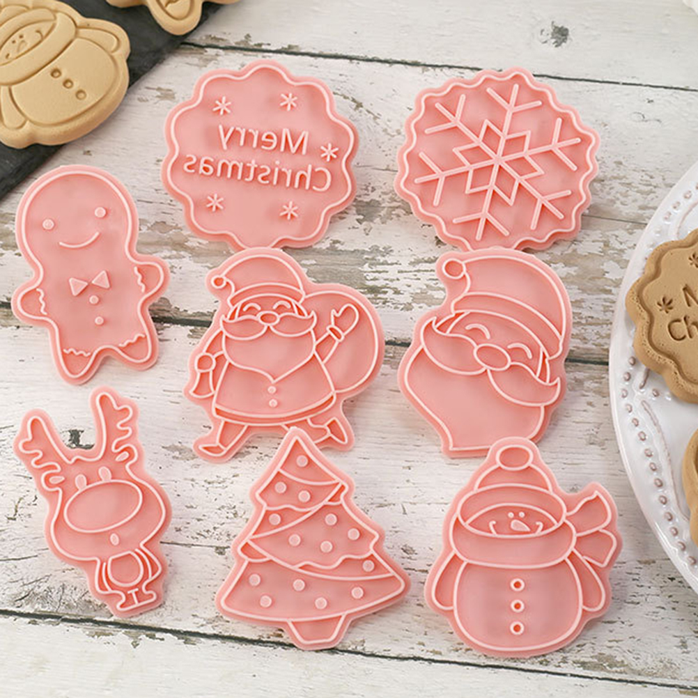 Moule à Biscuits En Bois 3D Père Noël - Tampon En Relief Pour Pâtisserie De Noël, Motif Détaillé, Facile à Utiliser Et Nettoyer