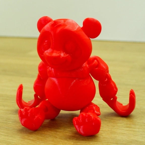 Panda Bear Fidget Hanging Figurine | Articulating 3D Printed for Teens and Adults