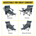 thumbnail image 3 of Silla de Campamento Plegable VEVOR Reclinable Azul con Reposapiés, 3 of 9