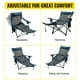 thumbnail image 3 of Silla de Campamento Plegable VEVOR Reclinable Azul con Reposapiés, 3 of 9