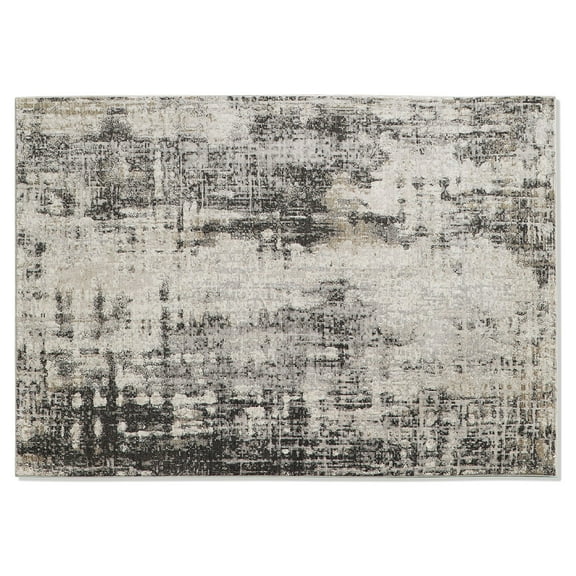 Better Homes & Gardens Grey Abstract Indoor Area Rug, 8' x 10'