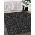 thumbnail image 2 of Ahgly Company Indoor Round Patterned Midnight Gray Area Rugs, 7' Round, 2 of 6