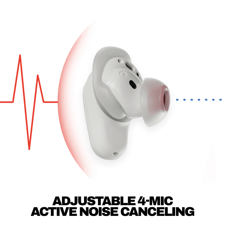 Skullcandy Method 360 ANC XT True Wireless in-Ear Earbuds, Bone