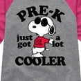 thumbnail image 3 of Peanuts - Pre-K Just Got Cooler - Toddler And Youth Girls Raglan Graphic T-Shirt, 3 of 6