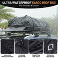 thumbnail image 2 of Cesta de Techo – Portaequipajes 51"x36"x5" – Capacidad 200 lb – Bolsa Impermeable 15 Cu.Ft Incluida – SUVs, Camionetas y Autos – Acero Resistente, 2 of 7