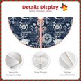 thumbnail image 3 of Fotbe Sailing Cruises Nautical Pattern Christmas Tree Skirt, Tree Skirts Plush Christmas Decorations, Christmas Tree Skirts Xmas Decorations Holiday Party Decor-48", 3 of 6