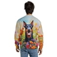 thumbnail image 5 of Welcome Spring Summer Doberman Pinscher Portrait Flower Blue Sky All Over Print 3D Sweatshirt Unisex Merch Doberman Dog Lover Gifts - 12001, 5 of 6