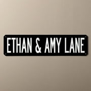 Personalized You Name It Street Sign, Black and White