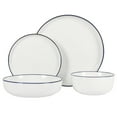 thumbnail image 4 of Gibson Home Vienna 16 Piece Porcelain Dinnerware Set, White w/ Blue Rim, 4 of 6