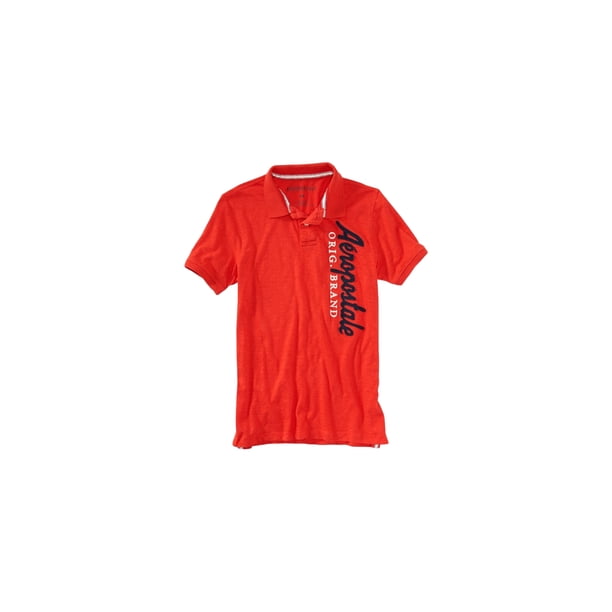 Polo de Rugby Aeropostale Hombre Orig. naranja grande