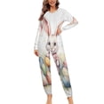 thumbnail image 4 of Cute Easter Rabbit Unisex Adult Onesie Pajamas with Pockets for Women Men Hooded Loungewear, 4 of 8