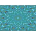 thumbnail image 1 of Ahgly Company Indoor Rectangle Patterned Deep-Sea Green Area Rugs, 2' x 4', 1 of 6