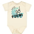 thumbnail image 3 of Inktastic Let's Go Fishing Boys or Girls Baby Bodysuit, 3 of 5
