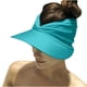 thumbnail image 1 of Sombreros de moda para mujer, visera solar, sombrero sólido ancho de verano, viseras de protección, gorra de playa con cola de caballo, sombrero para mujer, 1 of 4