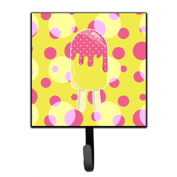 Ice Pop Popcicle Pink Yellow Leash or Key Holder