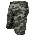 thumbnail image 4 of Zimjoy Mens Cargo Shorts Athletic Lightweight Breathable Casual Gym Work Mens Shorts Drawstring Elastic Waist Bermuda with Zipper Pockets Dark Gray 2XL, 4 of 6