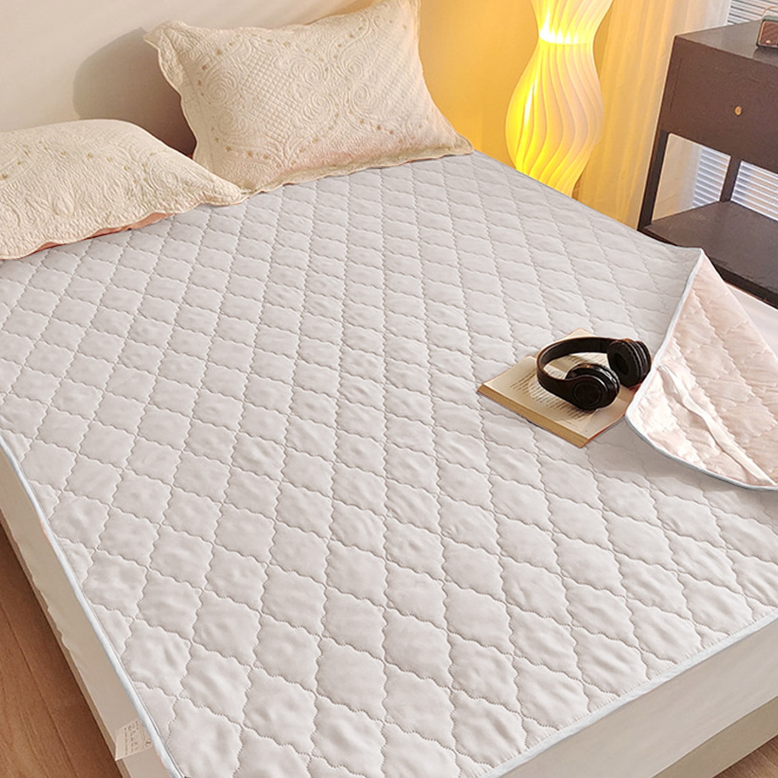 Hmgxay Waterproof Mattress Protector, Cozy Sleep Soft and Breathable Bed Mattress Cover, Dusting Proof Mattress Pad Cover, Fitted Quilted Mattress Cover(59.0x78.7 Inches)