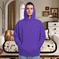 thumbnail image 3 of Ankishi Bling Hoodie Long Sleeve Glitter Hoodie Unisex Couple Matching Pullover for Daily Wear Party Streetwear, 3 of 9