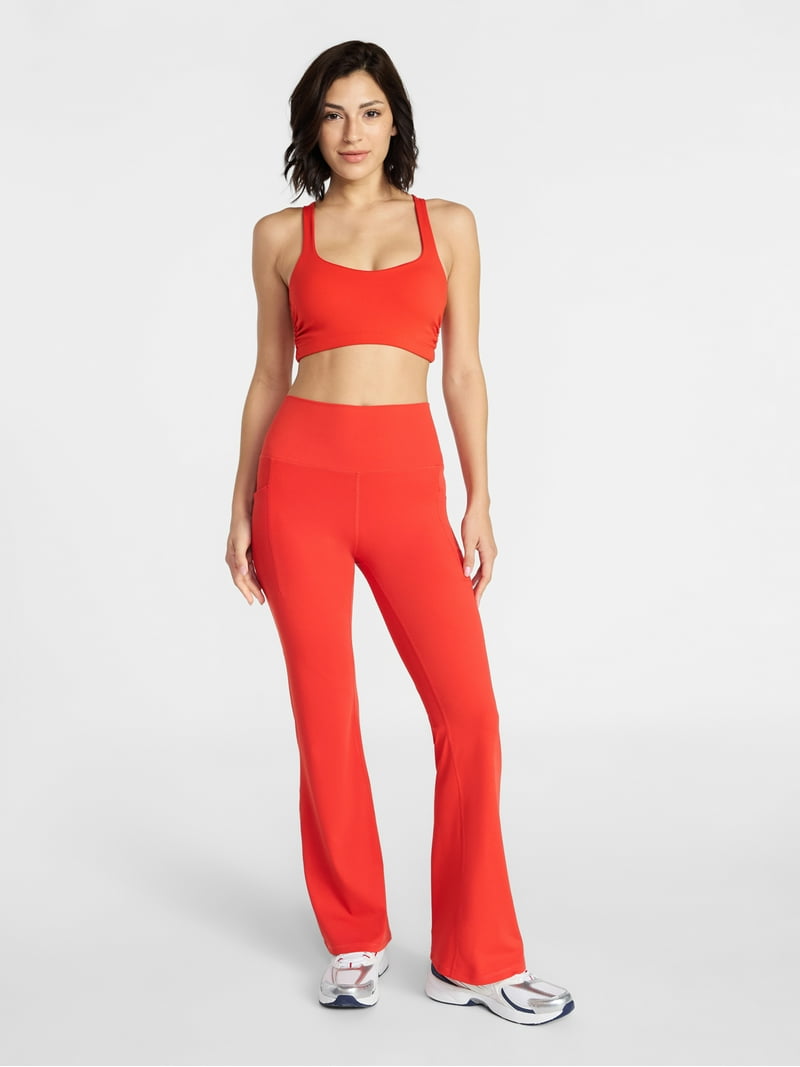 Avia Women's and Women's Plus SoftSculpt Flare Leggings, Sizes XS