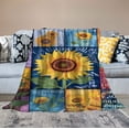 thumbnail image 2 of WERPE  Sunflower Gifts for Women Blanket  Birthday Gifts for Women, Sunflower Blanket, Sunflower Birthday Gifts, Sunflower Gifts for Mom, Inspirational Gifts for Women, Sunflower Decor White, 2 of 6