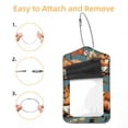 thumbnail image 2 of Squirrel Square PU Leather Luggage Tags - 2 Pack with Privacy Cover and Stainless Steel Ring - Suitable for Travel, Backpack, Handbag - Suitcase Tags, Travel Tag, 2 of 7