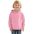 thumbnail image 3 of Kiijoy Little Girls Solid Casual Hoodie Kids Cotton Sports Hooded Sweatshirt, Sizes 6-7, 3 of 3