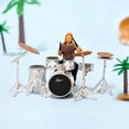 thumbnail image 4 of Figuras de personas de música rock a escala 1:64, escenas en miniatura, diseño a escala S, proyectos de bricolaje, micro Conjunto de baterista marrón, 4 of 7