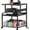 Black, variant on Homieasy Heavy-Duty 3D Printer Rolling Cart with Power Outlet & Filament Storage, 3-Tier Adjustable Printer Stand for Home Office,Rustic Brown