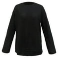 thumbnail image 4 of Fiaer.Waffle Long Sleeve T Shirts for Women.Womens Crew Neck Plus Size Loose Fit Tshirts.Women's Casual Trendy Going out Basic Tops Black S, 4 of 5